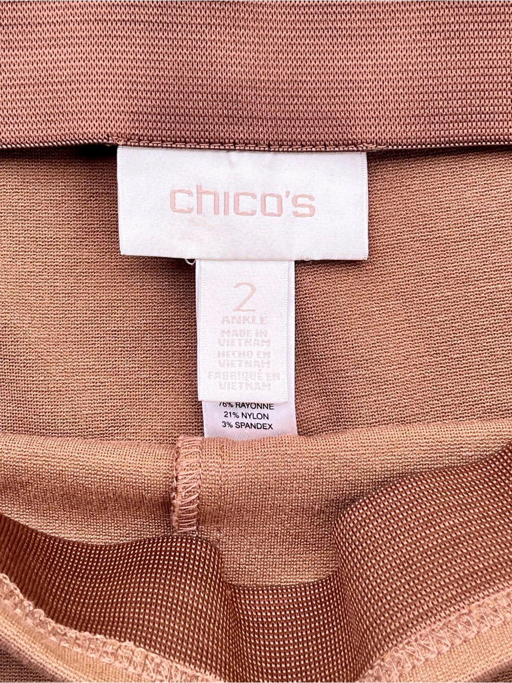 Chico's 3-Piece Outfit: Rust Linen Jacket (XL) Zebra Shirt (XL) Juliet Pants (L) - Picture 13 of 16